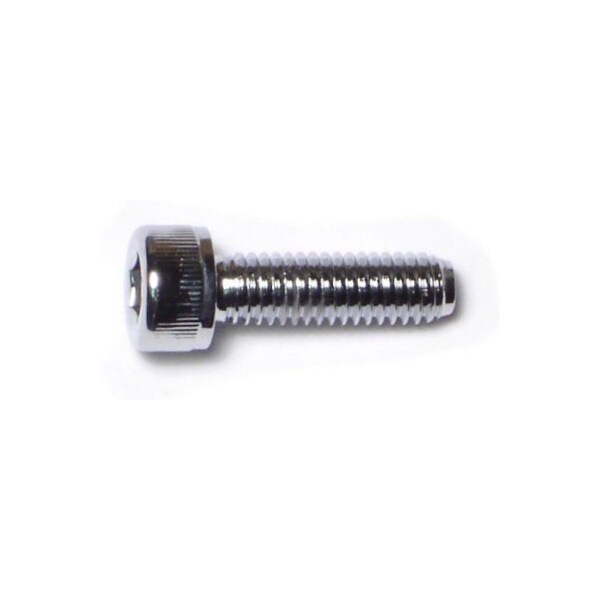 Midwest Fastener M6-1.00 Socket Head Cap Screw, Socket, Chrome Plated Steel, 20 mm Length, 10 PK 74407 - main